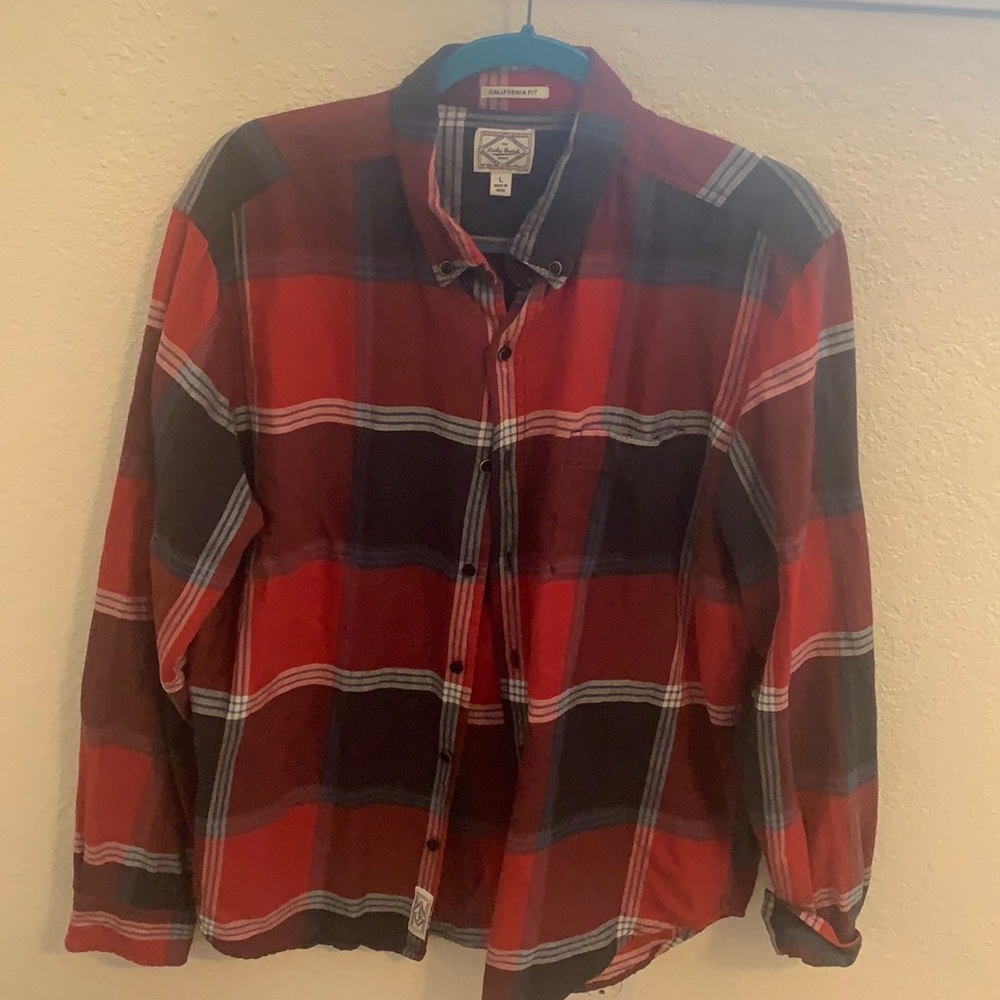 Men’s Lucky Brand flannel button-down.
